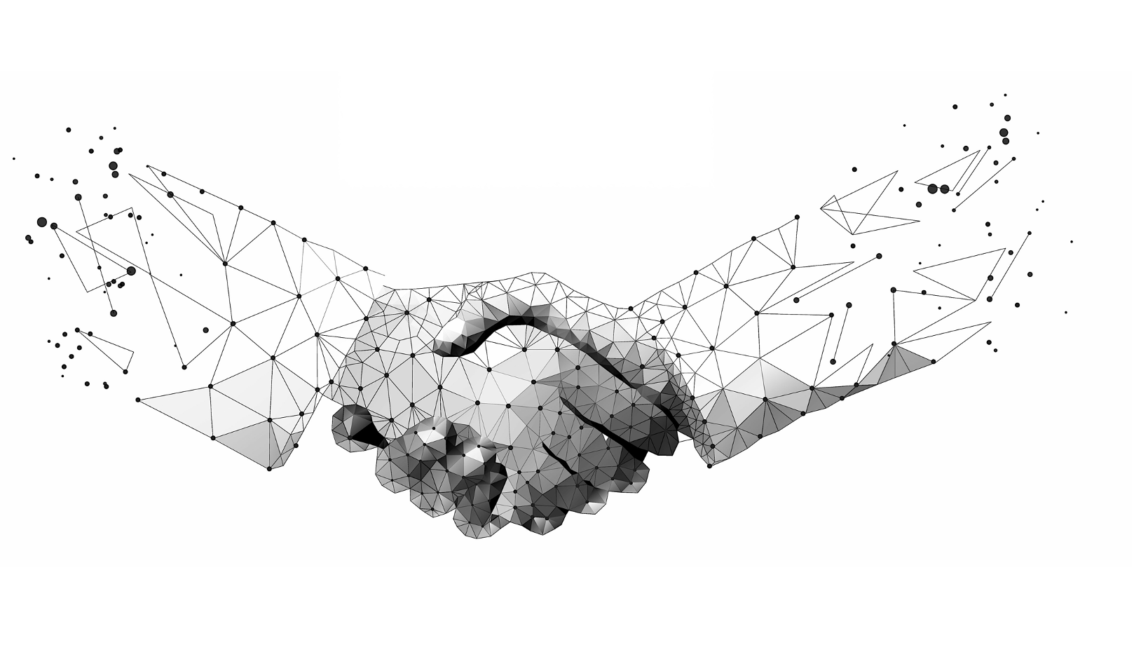 Decorative image of a handshake between two people